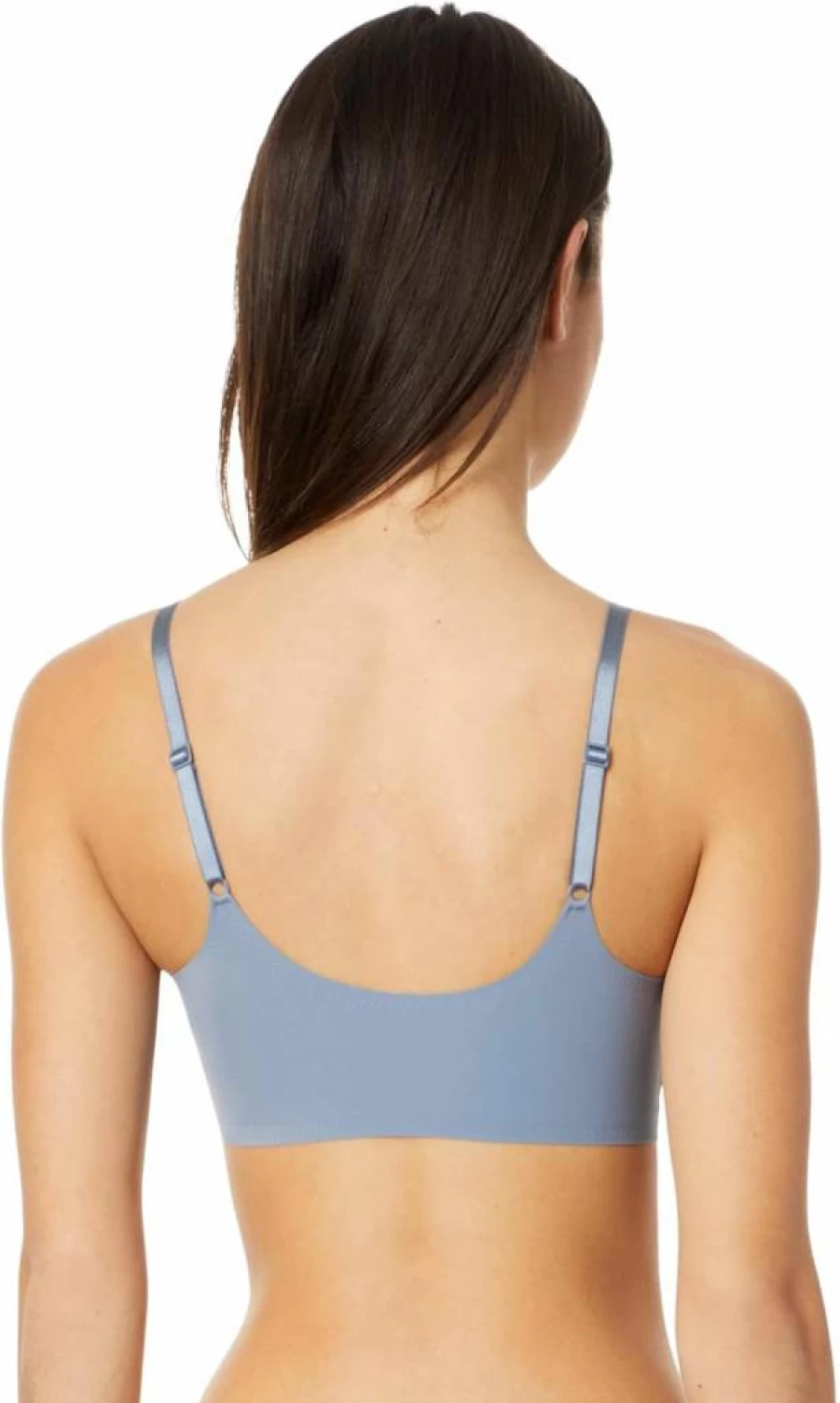Calvin Klein Women's Seamless Adjustable Bralette - Comfortable Skinny Strap Wireless Bra