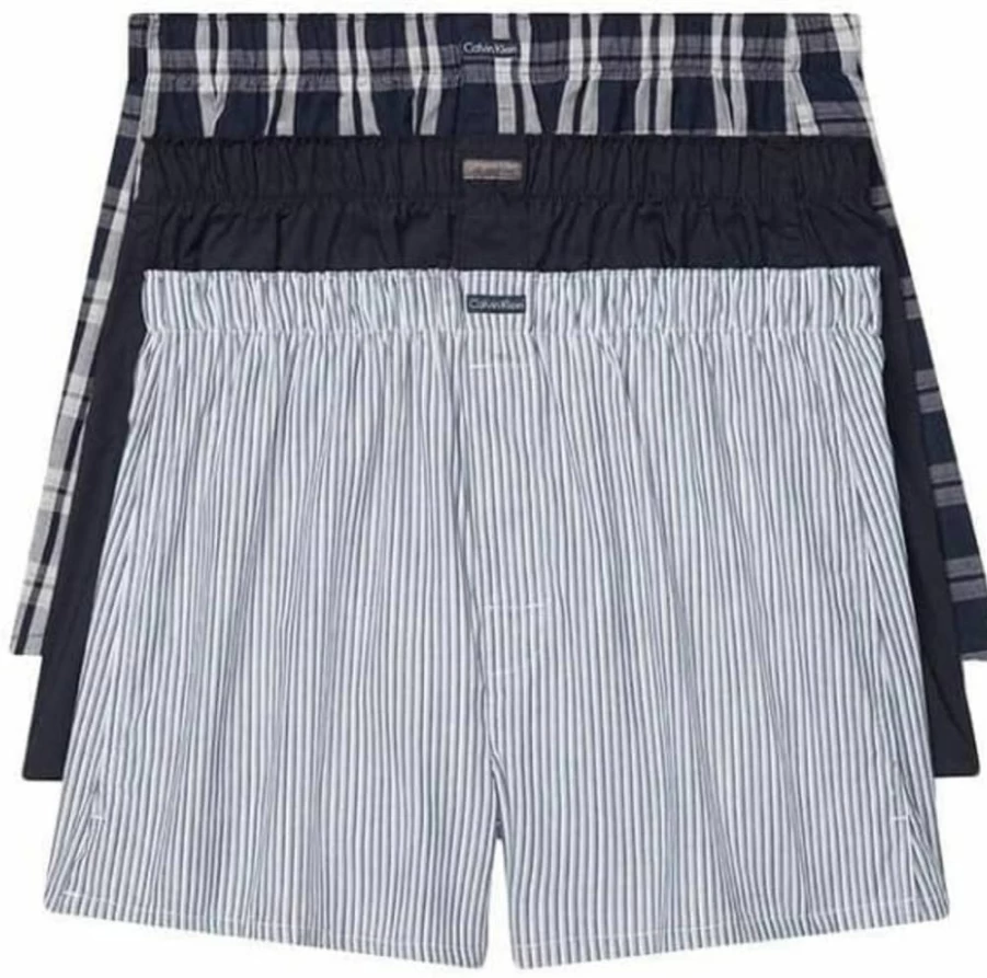 Calvin Klein Men's Cotton 3-Pack Classic Boxer Briefs Underwear Comfortable Breathable Soft Underwear