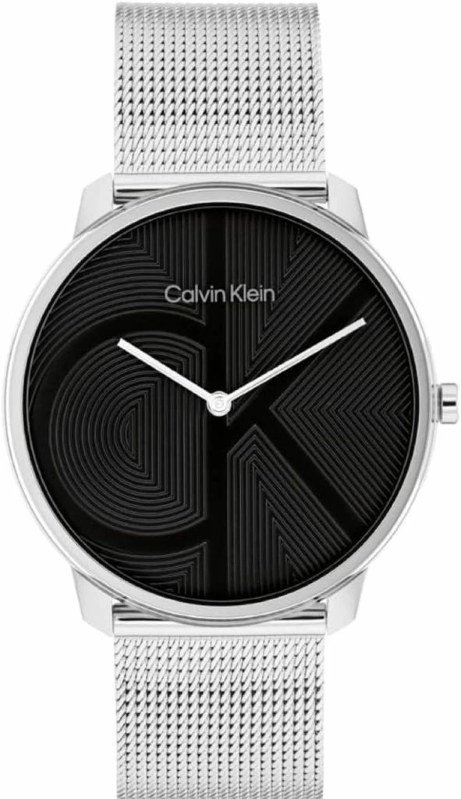 Calvin Klein Women's CK Iconic 35mm Stainless Steel Mesh Quartz Watch - Water Resistant 30m Fashion Timepiece - Elegant Gift for Her