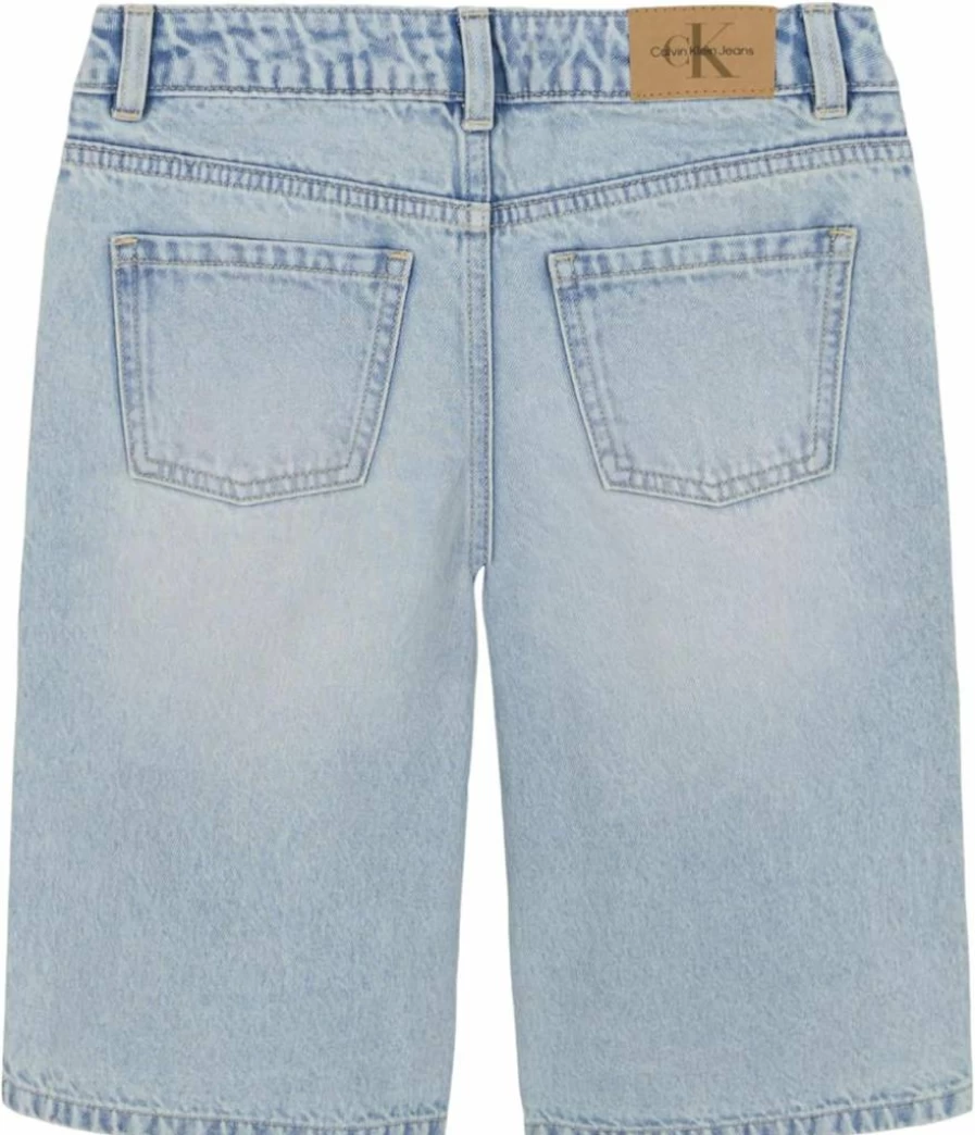 Calvin Klein Girls' Boyfriend Fit Stretch Denim Shorts for Women | Comfortable & Stylish Jeans Shorts