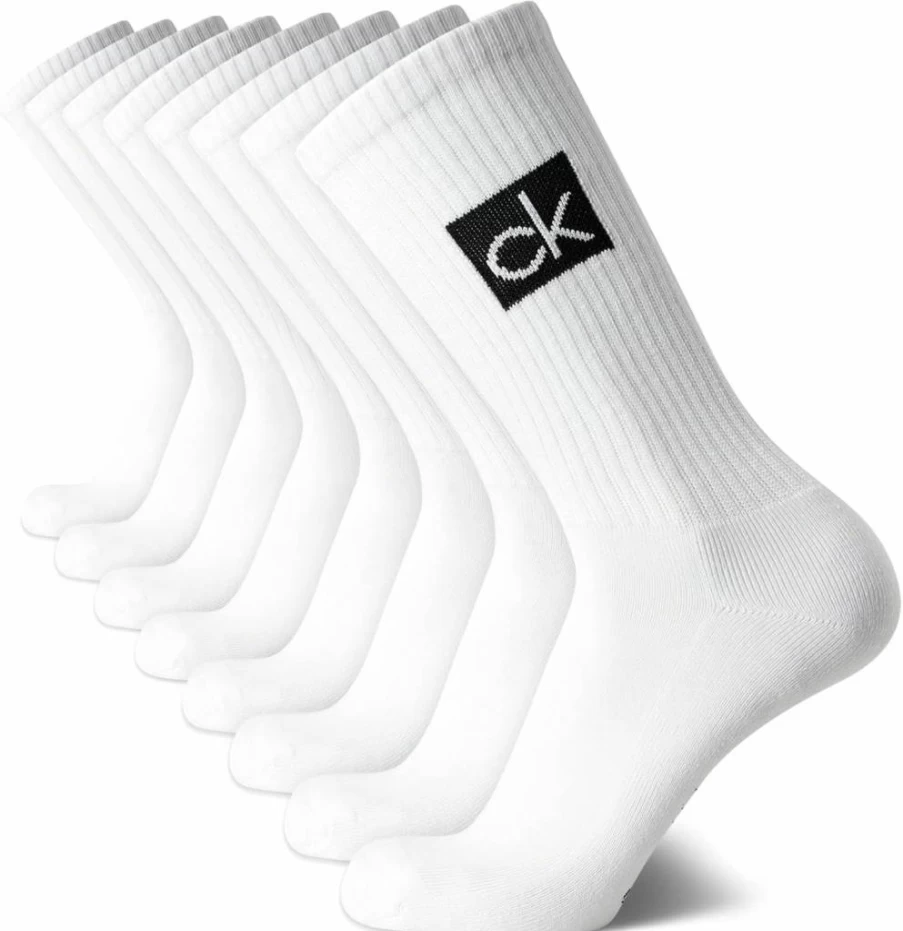 Calvin Klein Men's 8-Pack Lightweight Cotton Crew Socks for Athletic Comfort