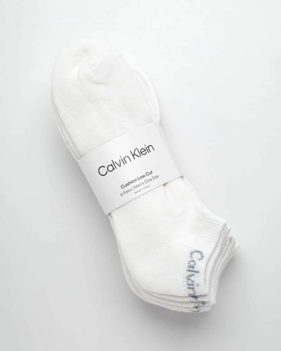 Calvin Klein Men's No-Show Athletic Socks 6-Pack – Low Cut Casual & Sports Socks for Men