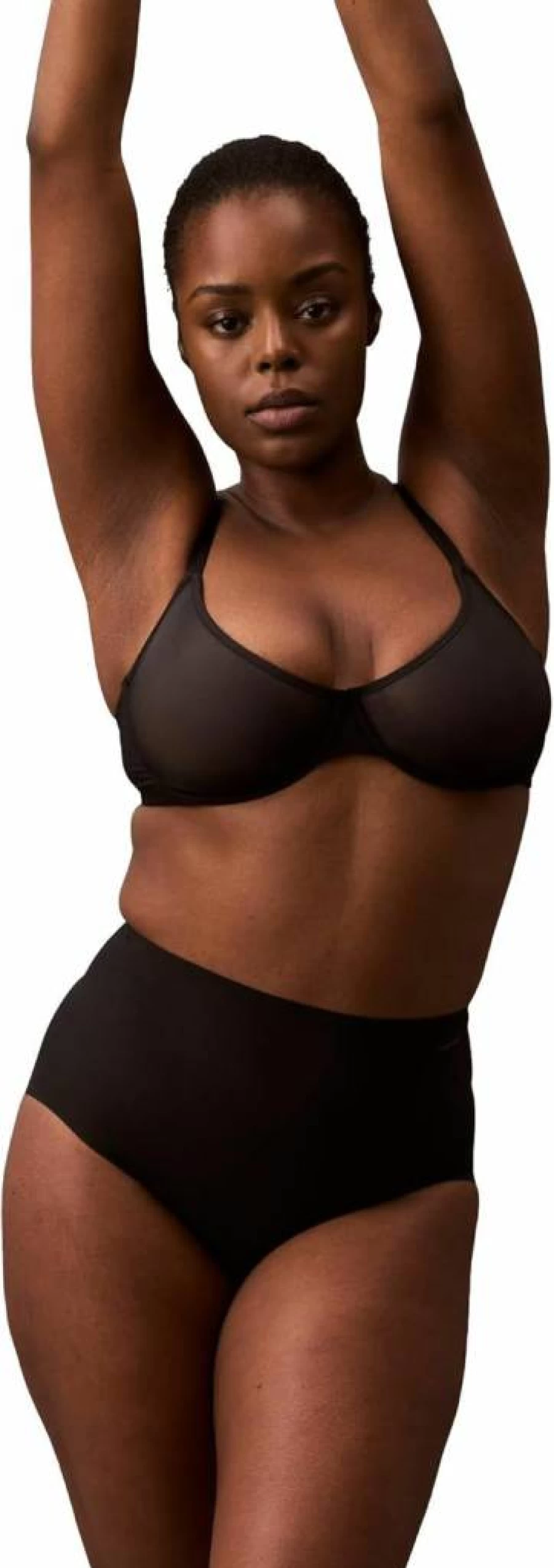 Calvin Klein Women's High-Waist Mesh Shapewear Brief - Stay-Put Control Panty