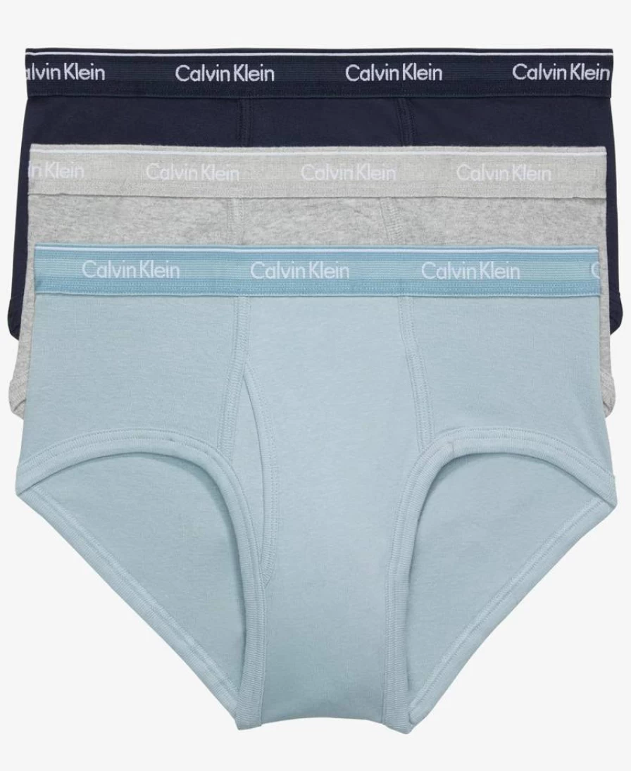 Calvin Klein Men's Cotton 3-Pack Classic Briefs Underwear Comfortable Multipack