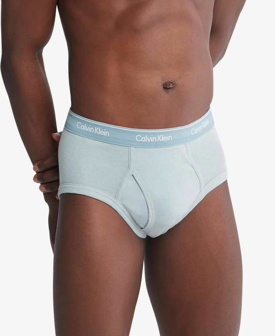 Calvin Klein Men's Cotton 3-Pack Classic Briefs Underwear Comfortable Multipack