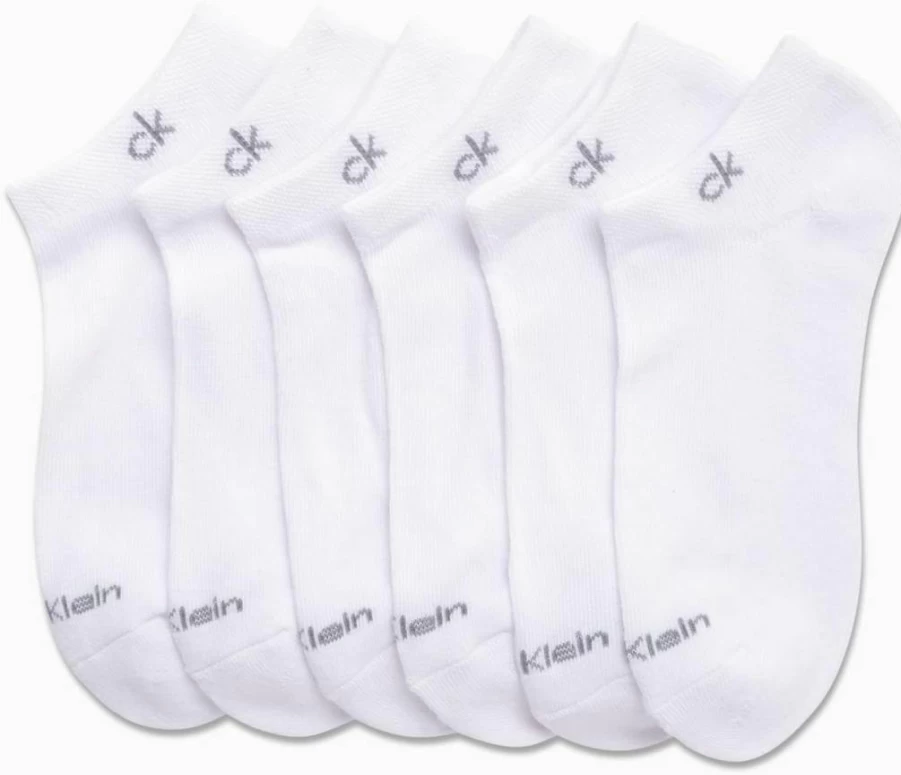 Calvin Klein Women's No-Show Athletic Socks 12-Pack - Low Cut Breathable Ankle Socks for Women Shoe Size 4-10