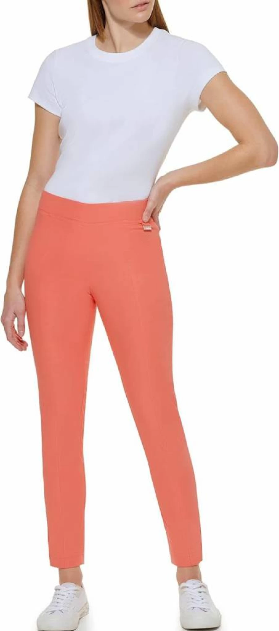 Calvin Klein Women's Slim-Fit Ponte Pants for Everyday Comfort & Style