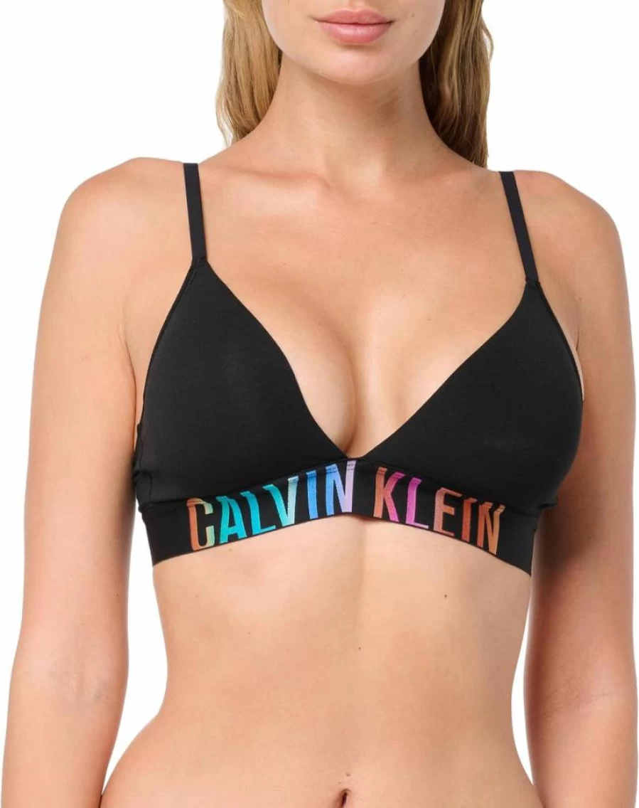 Calvin Klein Women's Intense Power Lightly Lined Triangle Bralette - Comfortable Pride Collection Bra