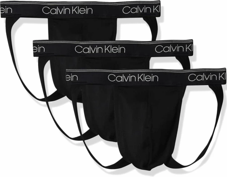 Calvin Klein Men's 3-Pack Micro Stretch Jock Strap Underwear for Comfort & Support