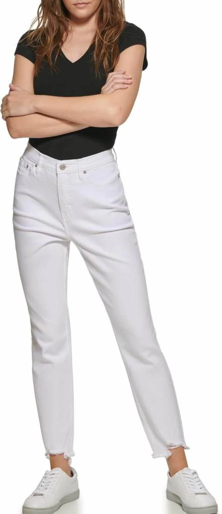Calvin Klein Jeans Women's High Rise Skinny Jeans - Slim Fit Stretch Denim Pants for Women