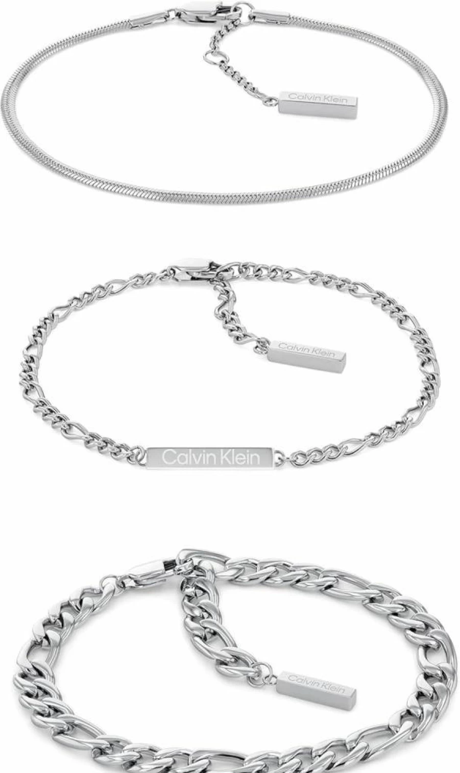 Calvin Klein Women's Silver Linked Chain Bracelet | Stylish & Elegant Jewelry Gift