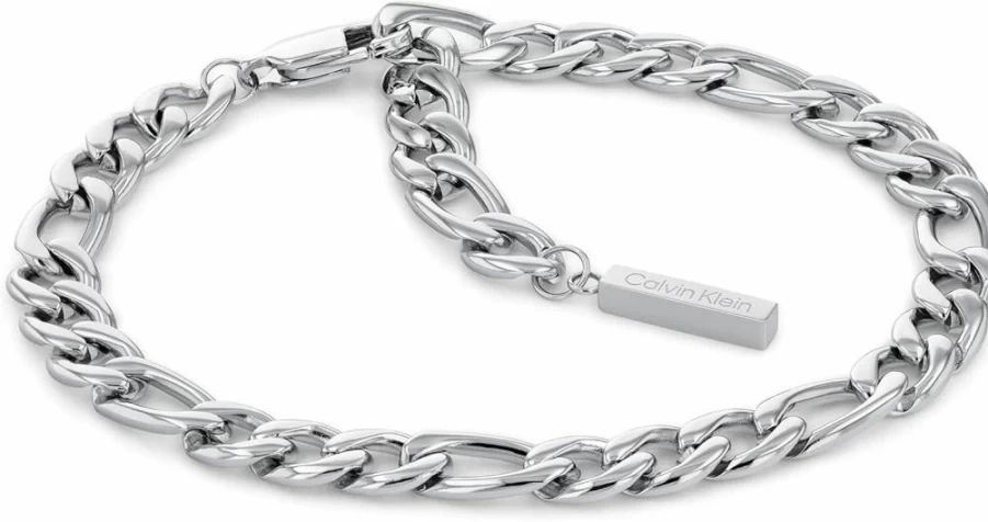 Calvin Klein Women's Silver Linked Chain Bracelet | Stylish & Elegant Jewelry Gift