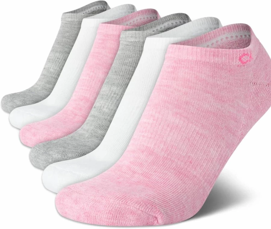 Calvin Klein Women's 6-Pack Low Cut Ankle Socks - Breathable Comfort Casual Socks