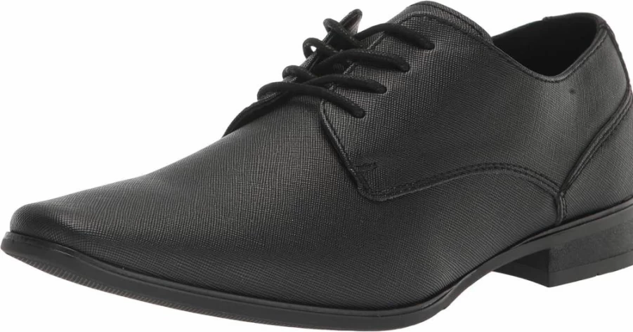 Calvin Klein Men's Brodie Leather Oxford Dress Shoes for Business Casual Style