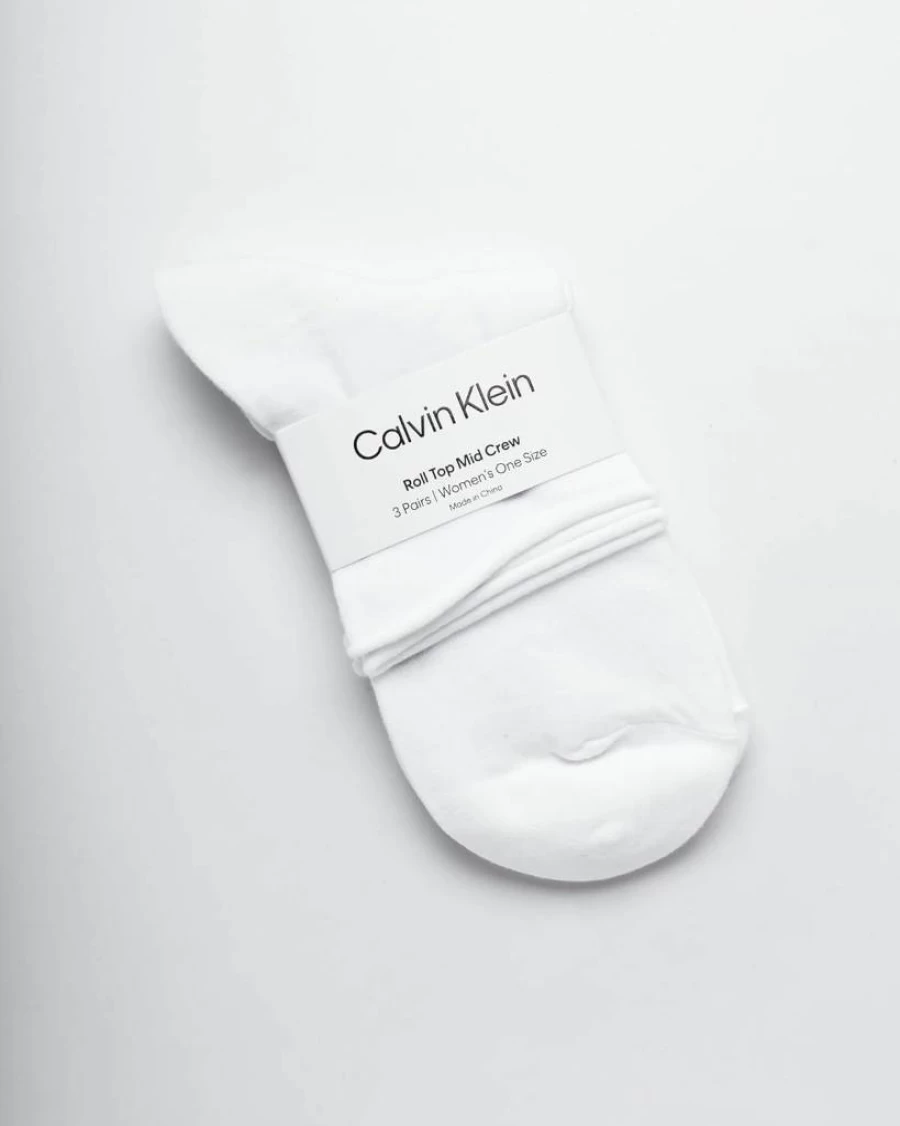 Calvin Klein Women's Cotton Blend Crew Socks 3-Pack - Soft Mini/Mid Cuff Dress Socks for Shoe Size 4-10