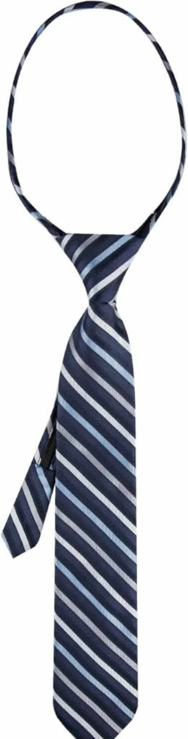 Calvin Klein Boys' Adjustable Pre-Tied Necktie with Zipper Closure for Big Boys - Classic Formal Wear