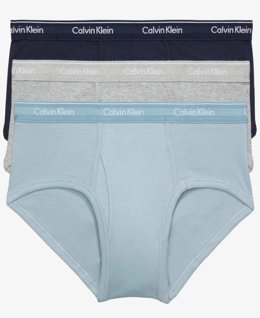 Calvin Klein Men's Cotton 3-Pack Classic Briefs Underwear Comfortable Multipack