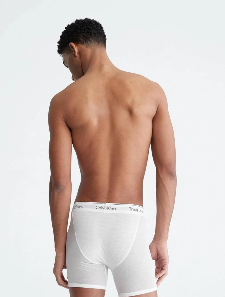 Calvin Klein Men's Pride Mesh Underwear - LGBTQ+ Love Design Comfortable Briefs