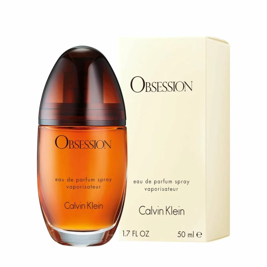 Calvin Klein Obsession Eau De Parfum for Women - Mandarin, Bergamot, Jasmine & Patchouli Long-Lasting Amber Fragrance