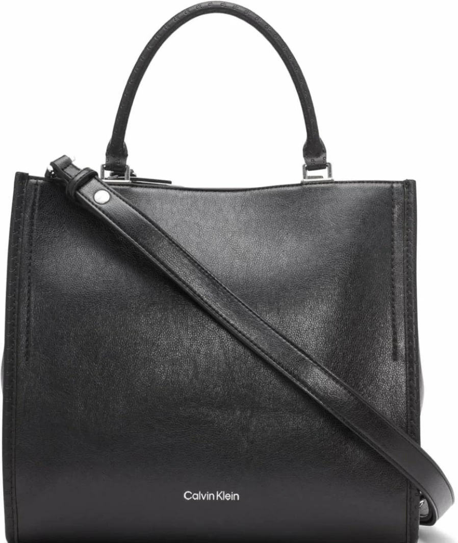 Calvin Klein Sophia Large Triple Compartment Tote Bag for Women Stylish Leather Handbag