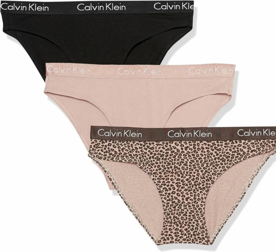 Calvin Klein Women's Micro Stretch Multipack Bikini Panties - Soft Comfort Underwear 3-Pack