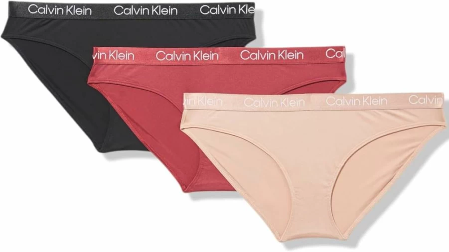 Calvin Klein Women's Micro Stretch Multipack Bikini Panties - Soft Comfort Underwear 3-Pack