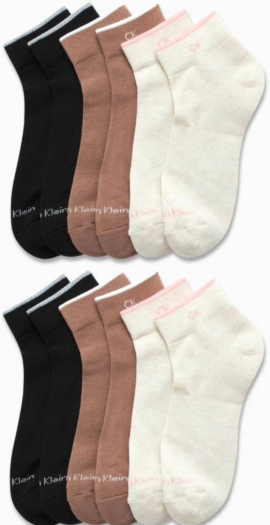 Calvin Klein Women's 12-Pack Cushioned Athletic Ankle Socks for Sports & Active Wear (Size 4-10) - Breathable Comfort Socks
