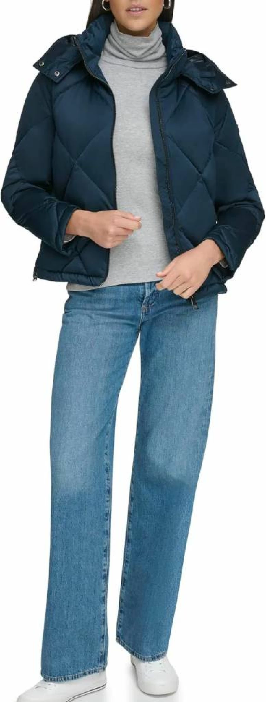 Calvin Klein Women's Lightweight Quilted Puffer Jacket | Winter Warm Coat | Water-Resistant Outerwear