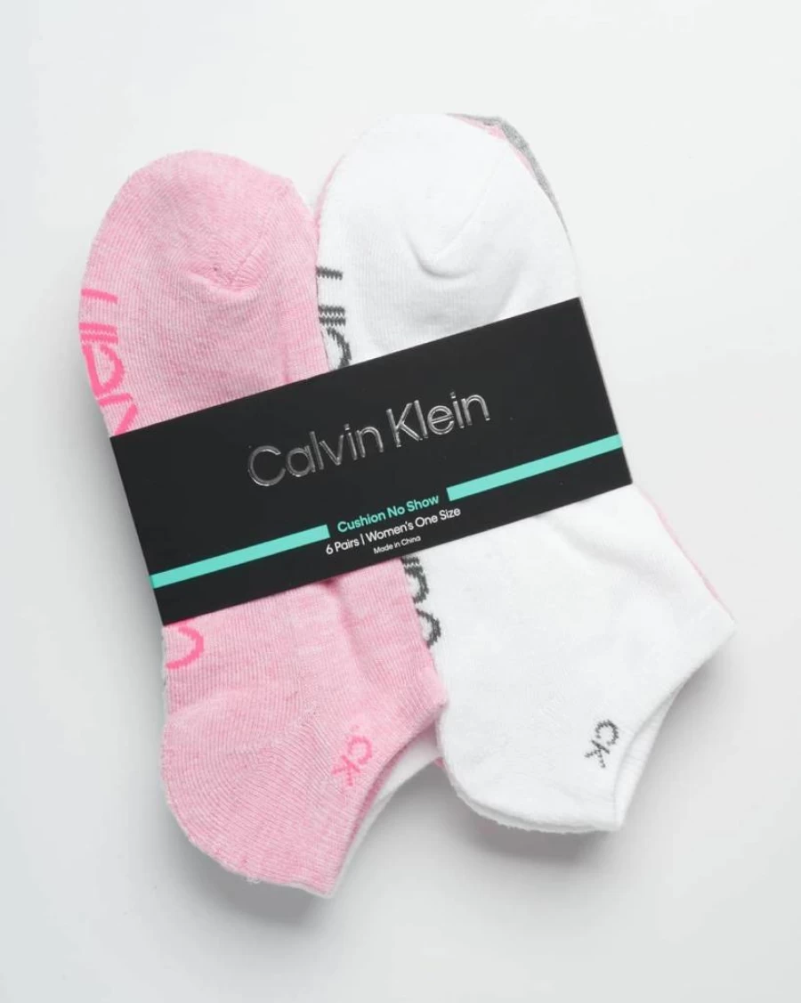 Calvin Klein Women's Ankle Socks 6-Pack - Low Cut Breathable Casual Socks for Women