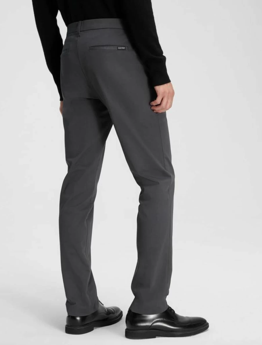 Calvin Klein Men's Slim Fit Infinite Flex Stretch Comfort Chino Pants for Business Casual