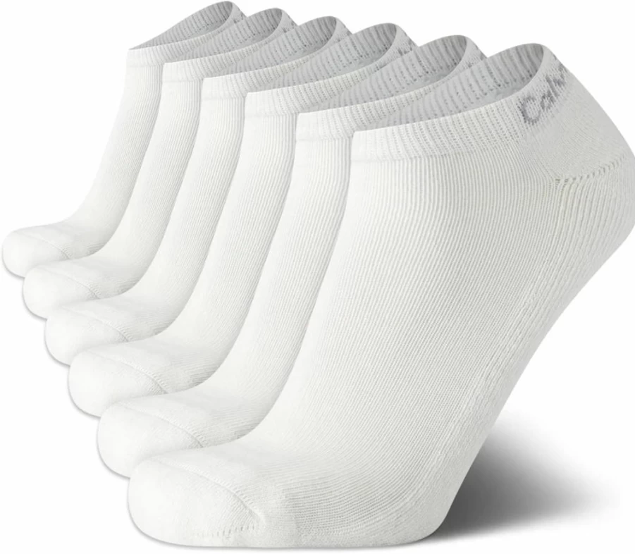 Calvin Klein Men's No-Show Athletic Socks 6-Pack – Low Cut Casual & Sports Socks for Men