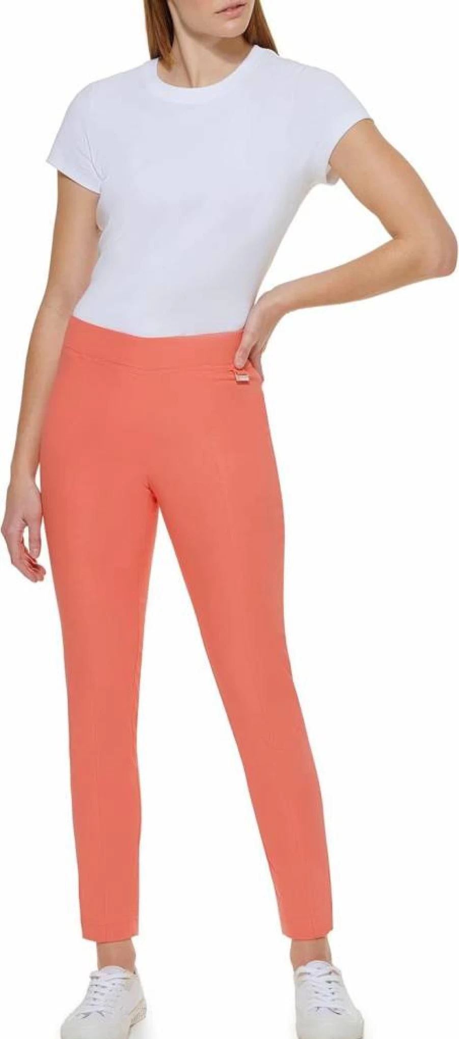 Calvin Klein Women's Slim Fit Ponte Pants for Everyday Comfort and Style