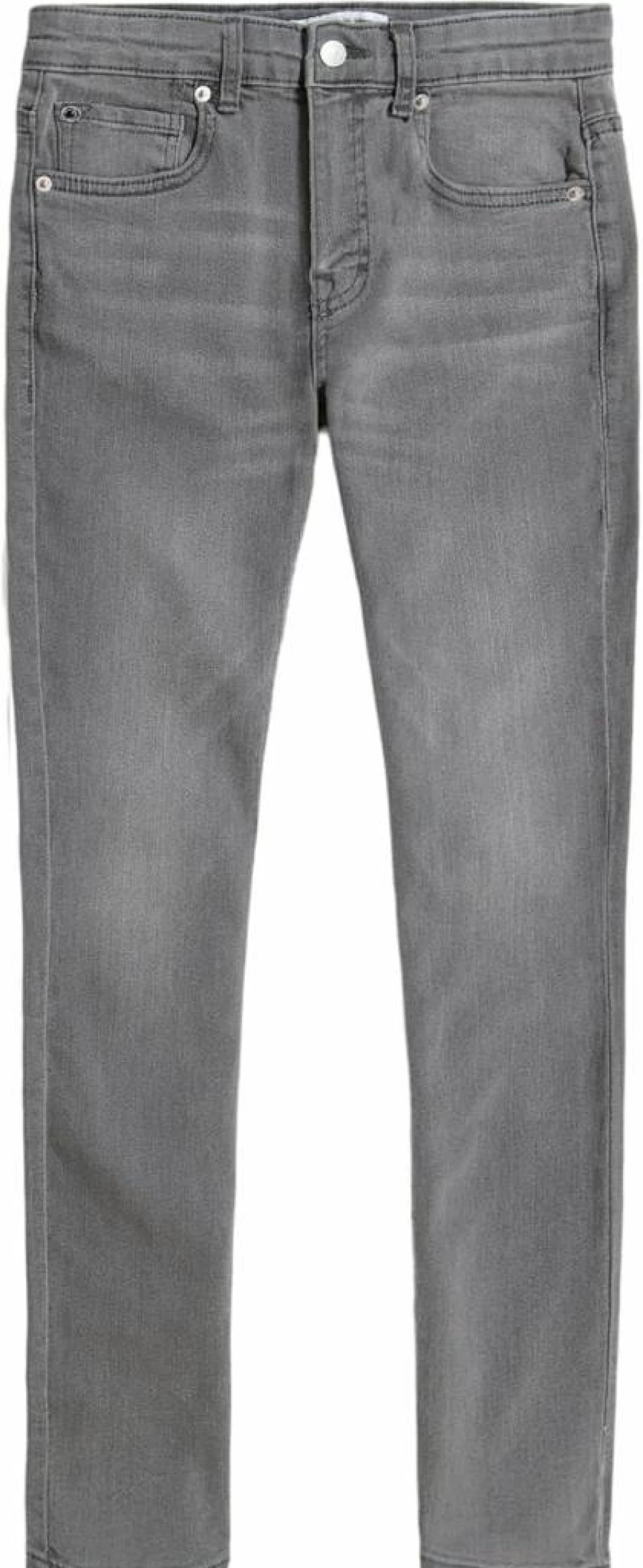 Calvin Klein Boys' Slim Fit Stretch Denim Jeans with Zipper Fly & Button Closure, 5-Pocket Design