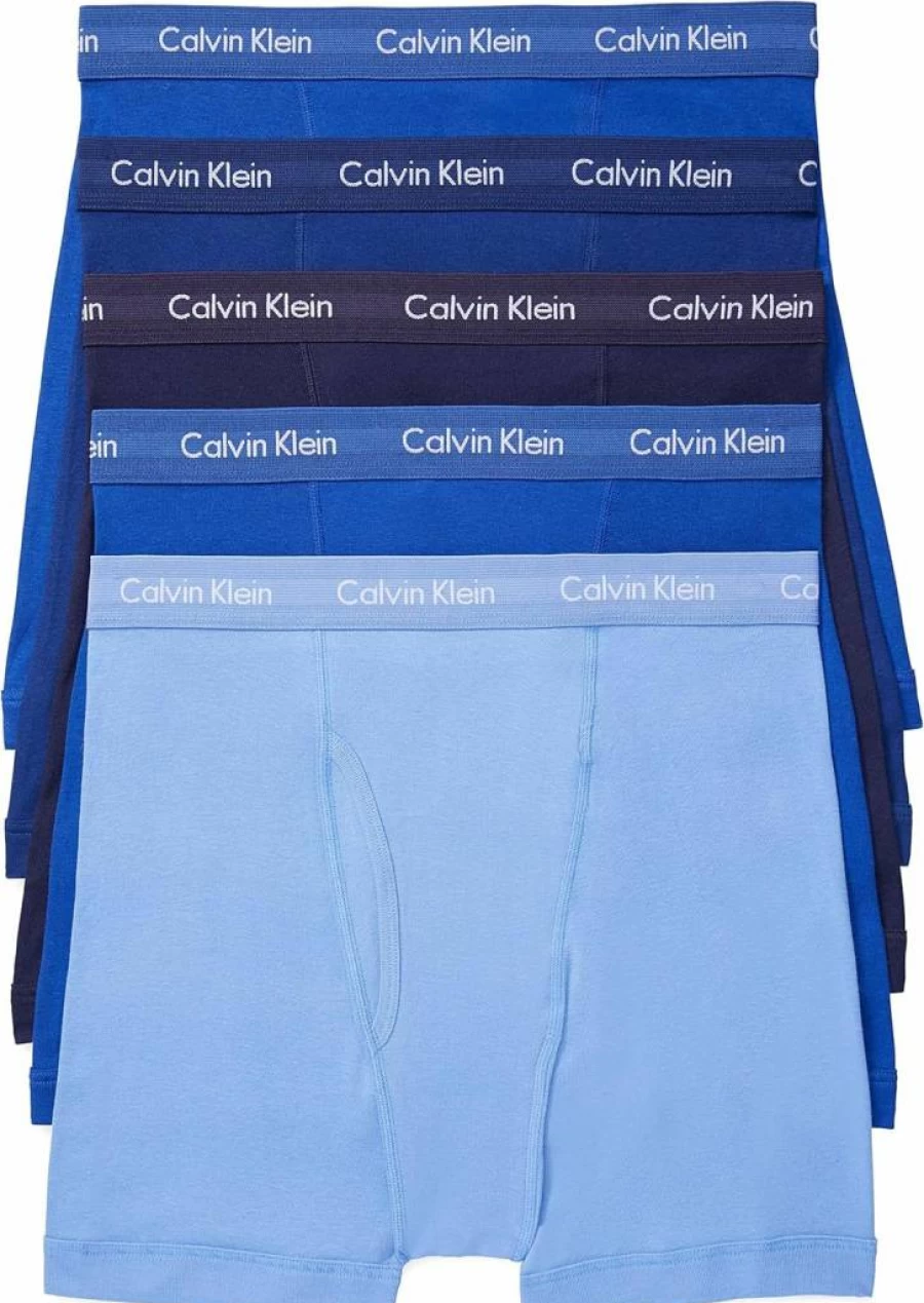 Calvin Klein Men's Cotton 5-Pack Classic Fit Boxer Briefs Underwear Multipack