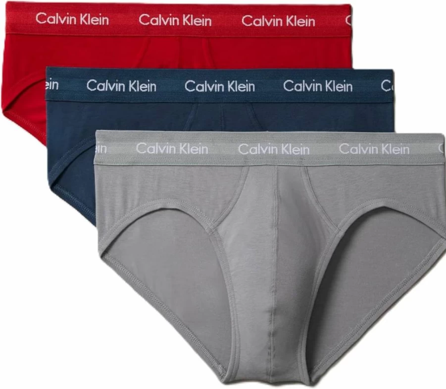 Calvin Klein Men's 3-Pack Cotton Stretch Briefs - Soft Comfort Underwear for Men