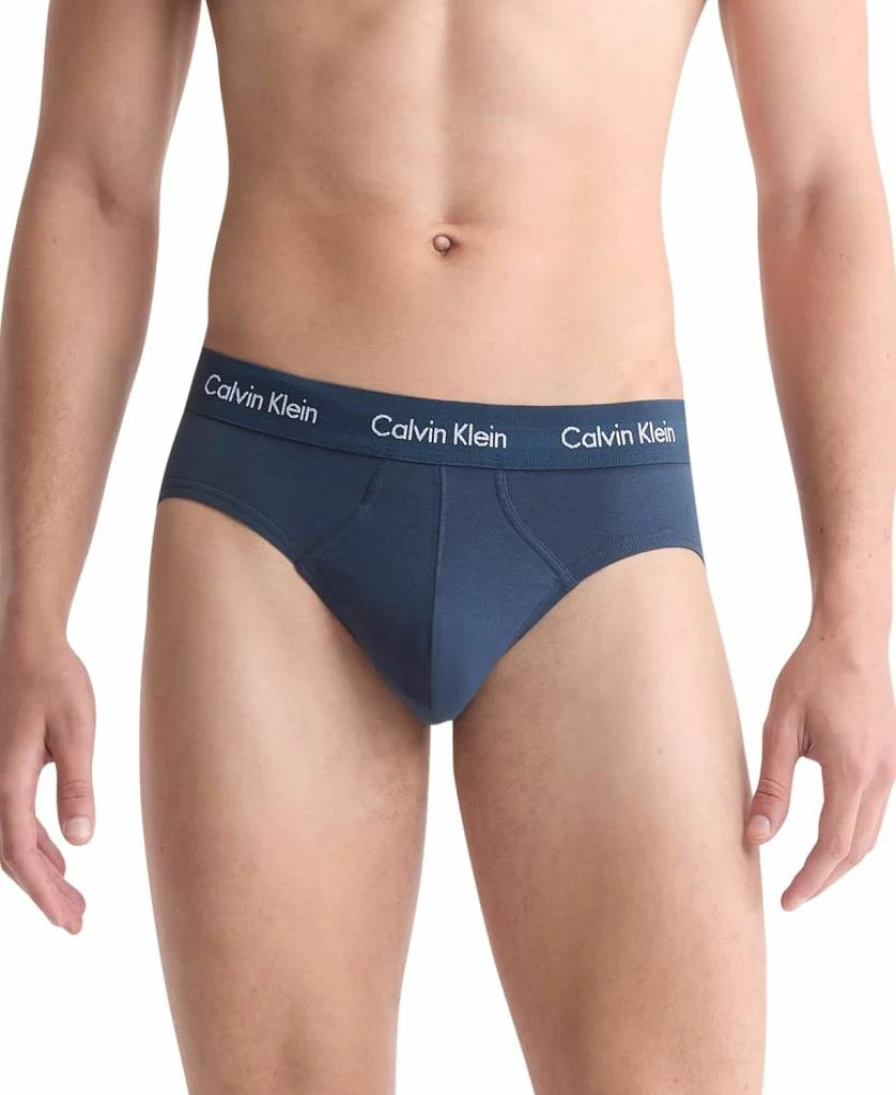 Calvin Klein Men's 3-Pack Cotton Stretch Briefs - Soft Comfort Underwear for Men