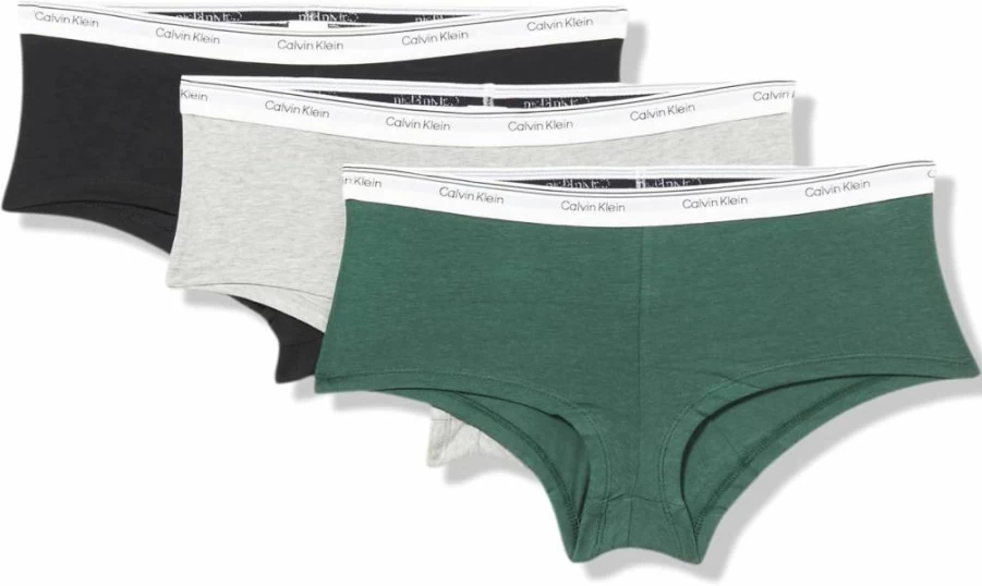 Calvin Klein Women's 3-Pack Cotton Stretch Boyshort Underwear | Comfortable & Breathable Panties