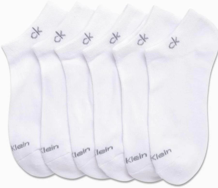 Calvin Klein Women's No-Show Socks 12-Pack - Low Cut Breathable Athletic Ankle Socks for Women (US Shoe Size 4-10)